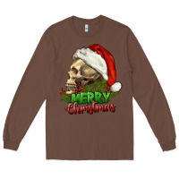 Chestnut Merry Christmas Long Sleeve Tee - RanaPortraitStore