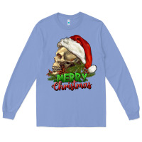 Colony Blue Merry Christmas Long Sleeve Tee - RanaPortraitStore