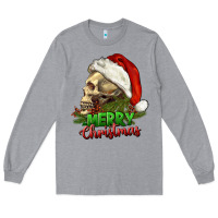 Heather Grey Merry Christmas Long Sleeve Tee - RanaPortraitStore