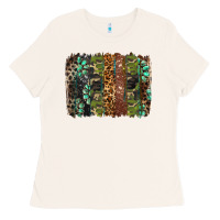 Bone western camouflage brushstroke Ladies Tee - BarkalooDesign