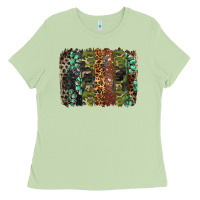 Matcha western camouflage brushstroke Ladies Tee - BarkalooDesign