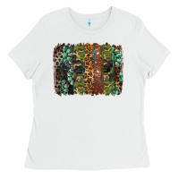 White western camouflage brushstroke Ladies Tee - BarkalooDesign