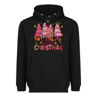 Black pink christmas trees Heavyweight Hoodie - AdoDesignShop