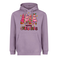 Lavender pink christmas trees Heavyweight Hoodie - AdoDesignShop