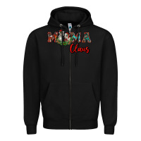 Black mama claus Zipper Hoodie - RanaPortraitStore