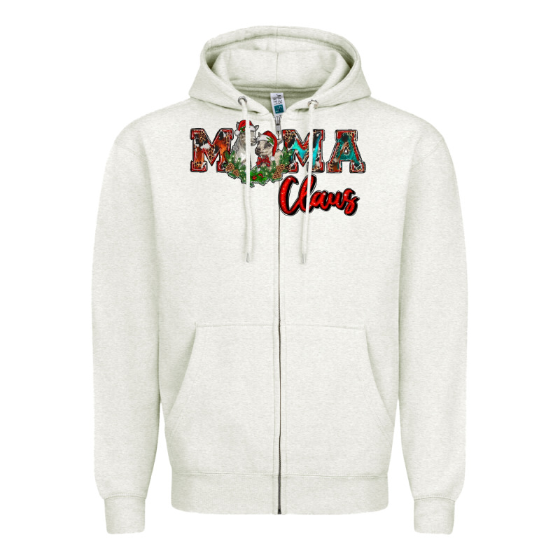 Mama Claus Zipper Hoodie by RanaPortraitStore | Teevron