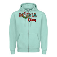 Seafoam mama claus Zipper Hoodie - RanaPortraitStore