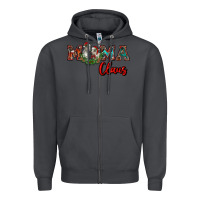 Smoke mama claus Zipper Hoodie - RanaPortraitStore