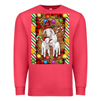 Cardinal Christmas goat family Premium Sweatshirt - Artiststas