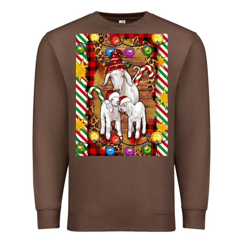 Christmas Goat Family Premium Sweatshirt by Artiststas | Teevron