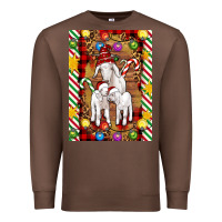 Chestnut Christmas goat family Premium Sweatshirt - Artiststas