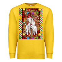Lemon Christmas goat family Premium Sweatshirt - Artiststas