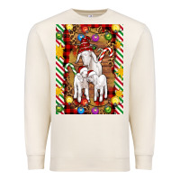 Sandshell Christmas goat family Premium Sweatshirt - Artiststas