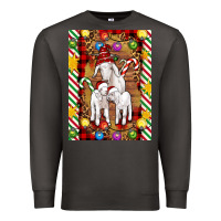 Smoke Christmas goat family Premium Sweatshirt - Artiststas