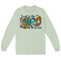 Matcha trust in the lord with all your heart Long Sleeve Tee - Zillion Design Studio