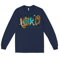 Navy trust in the lord with all your heart Long Sleeve Tee - Zillion Design Studio