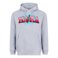 Heather Grey mama lightning bolt Heavyweight Hoodie - JahusDesignShop