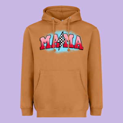 Mama Lightning Bolt Heavyweight Hoodie Designed By Jahusdesignshop