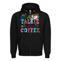 Black no talkie before coffee Zipper Hoodie - Zillion Design Studio
