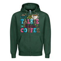 Sports Green no talkie before coffee Zipper Hoodie - Zillion Design Studio