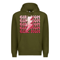 Army Green girl mom Premium Hoodie - MaliasSmallBusiness