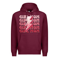 Burgundy girl mom Premium Hoodie - MaliasSmallBusiness