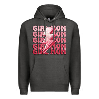 Charcoal Heather girl mom Premium Hoodie - MaliasSmallBusiness