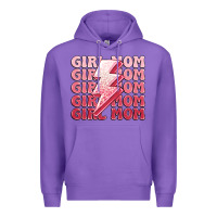 Purple girl mom Premium Hoodie - MaliasSmallBusiness