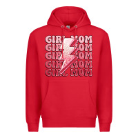 Red girl mom Premium Hoodie - MaliasSmallBusiness