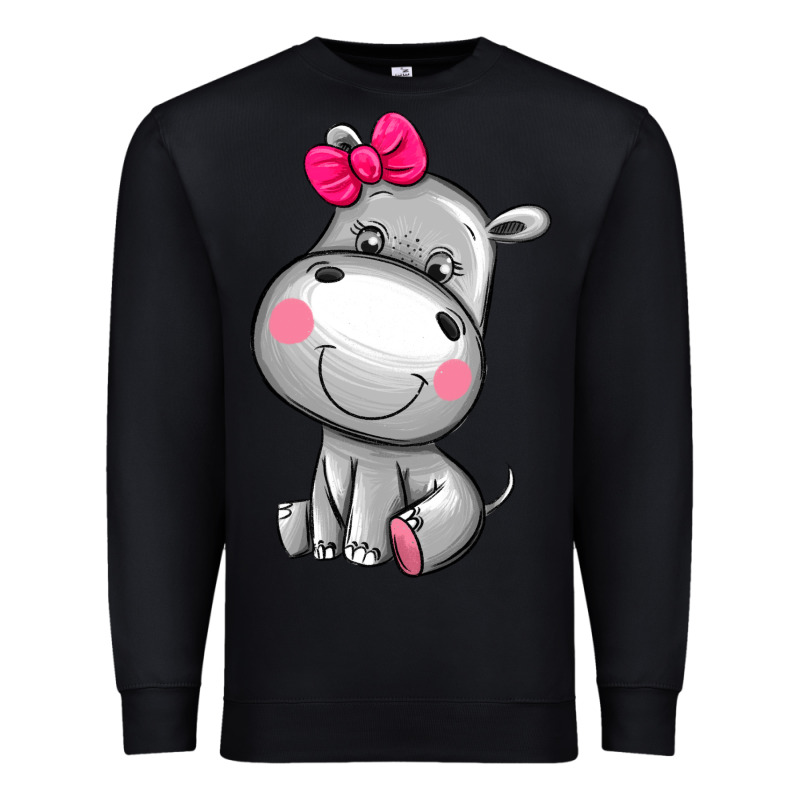 Cute Hippopotamus Premium Sweatshirt by AdoDesignShop | Teevron