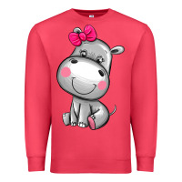 Cardinal cute hippopotamus Premium Sweatshirt - AdoDesignShop