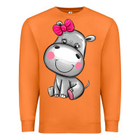 Carrot cute hippopotamus Premium Sweatshirt - AdoDesignShop