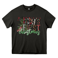 Asphalt Baby's First Christmas Heavy Core Tee - CowhideDigitalArt