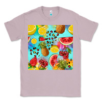 Lilac fruits tie dye seamless pattern Classic Tee - Zillion Design Studio