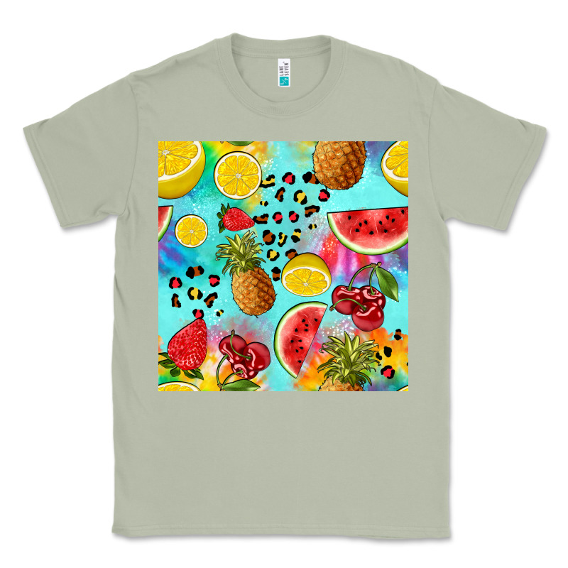 Fruits Tie Dye Seamless Pattern Classic Tee by Zillion Design Studio | Teevron