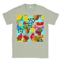 Matcha fruits tie dye seamless pattern Classic Tee - Zillion Design Studio