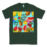Sports Green fruits tie dye seamless pattern Classic Tee - Zillion Design Studio