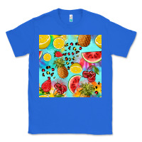 True Royal fruits tie dye seamless pattern Classic Tee - Zillion Design Studio