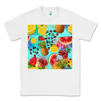 White fruits tie dye seamless pattern Classic Tee - Zillion Design Studio