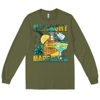 Army Green midnight margarita Long Sleeve Tee - Zillion Design Studio