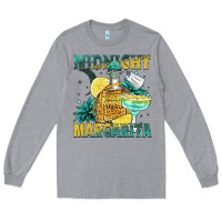 Heather Grey midnight margarita Long Sleeve Tee - Zillion Design Studio