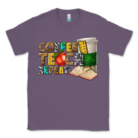 Lavender coffee teach repeat Classic Tee - texasbilliewilder