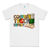 White coffee teach repeat Classic Tee - texasbilliewilder