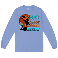 Colony Blue eat sleep basketball repeat Long Sleeve Tee - texasbilliewilder
