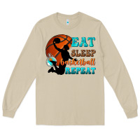 Mushroom eat sleep basketball repeat Long Sleeve Tee - texasbilliewilder