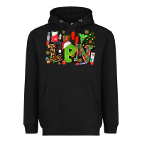 Black lpn christmas nurse with Heavyweight Hoodie - AdoDesignShop