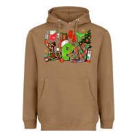 Toasted Coconut lpn christmas nurse with Heavyweight Hoodie - AdoDesignShop