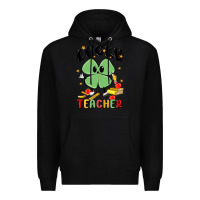 Black lucky teacher Premium Hoodie - MaliasSmallBusiness