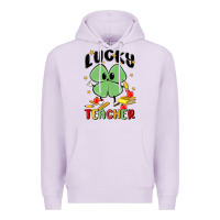 Lilac lucky teacher Premium Hoodie - MaliasSmallBusiness