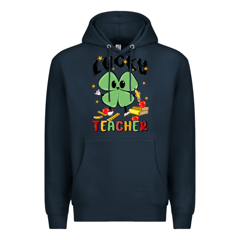 Lucky Teacher Premium Hoodie by MaliasSmallBusiness | Teevron